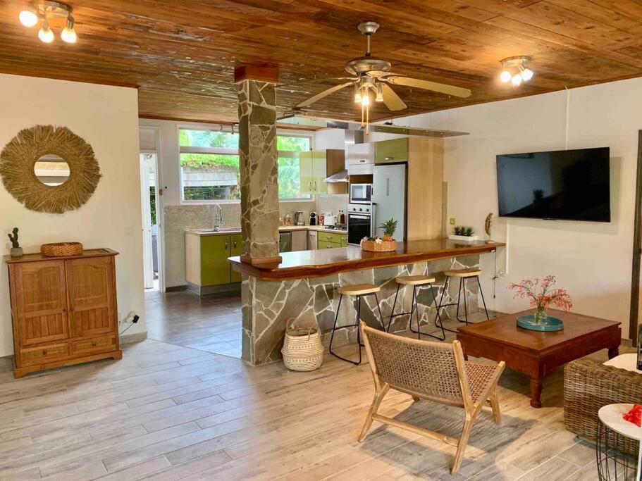 Villa Hoama Lodge Moorea Teavaro ภายนอก รูปภาพ
