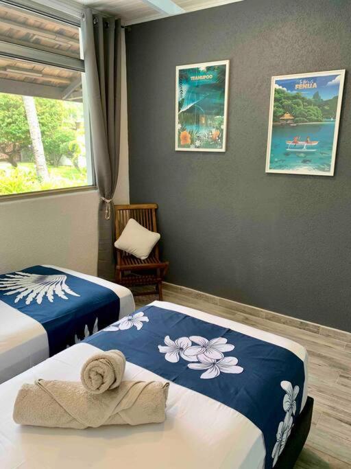Villa Hoama Lodge Moorea Teavaro ภายนอก รูปภาพ